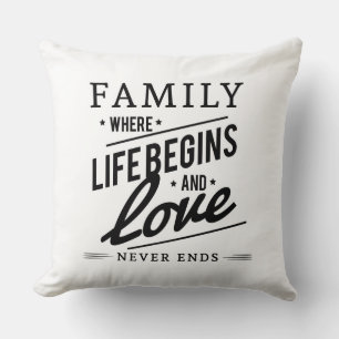 Conception de devis familial Coussin à lancer, 20"