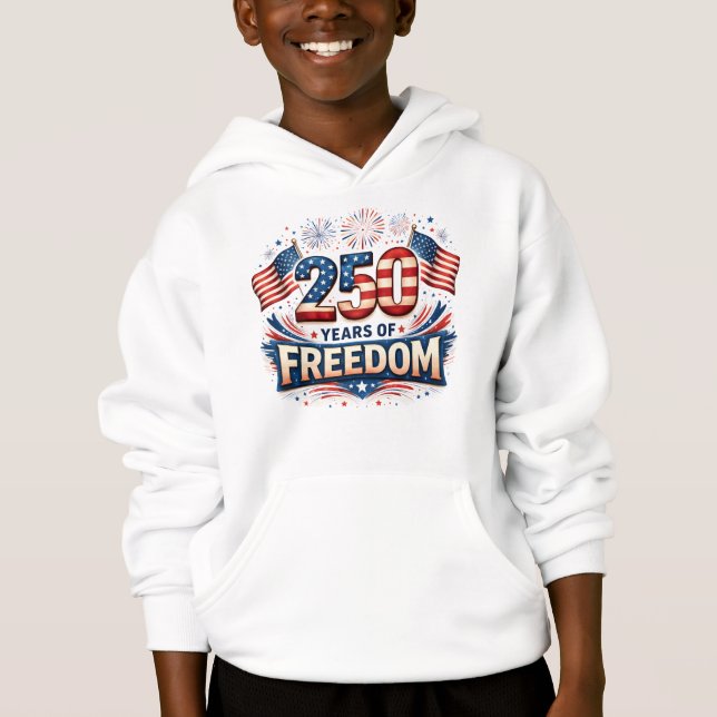 Conception de drapeau américain USA 250 ans de lib (Devant)