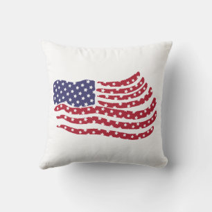 Conception de drapeau bleu blanc rouge Coussin car