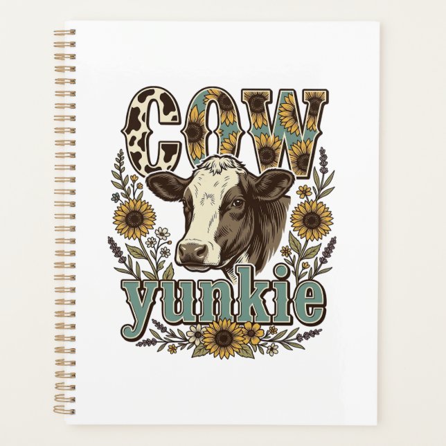 Conception de ferme de tournesol Yunkie vache vint (Devant)