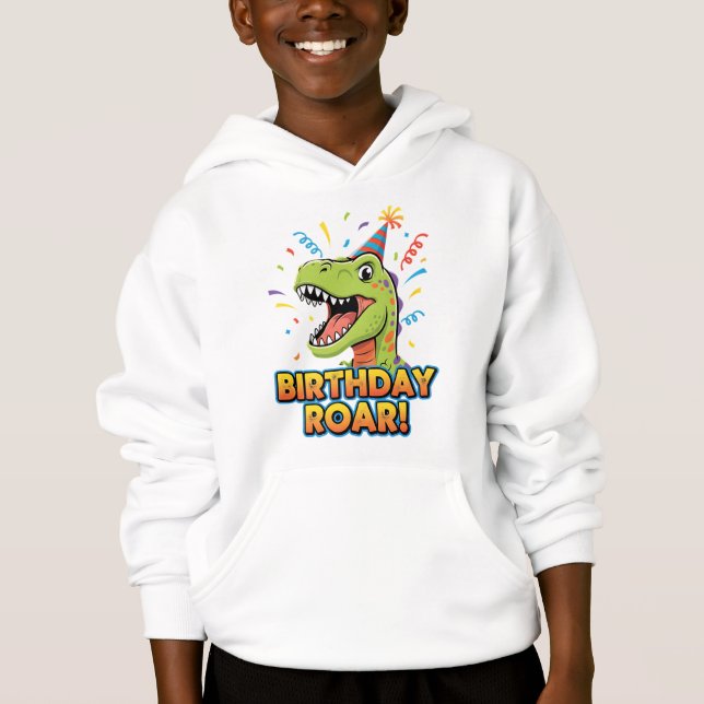 Conception de fête d'anniversaire de dinosaure mig (Devant)
