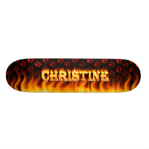 Conception de feux et de flammes pour skateboard C