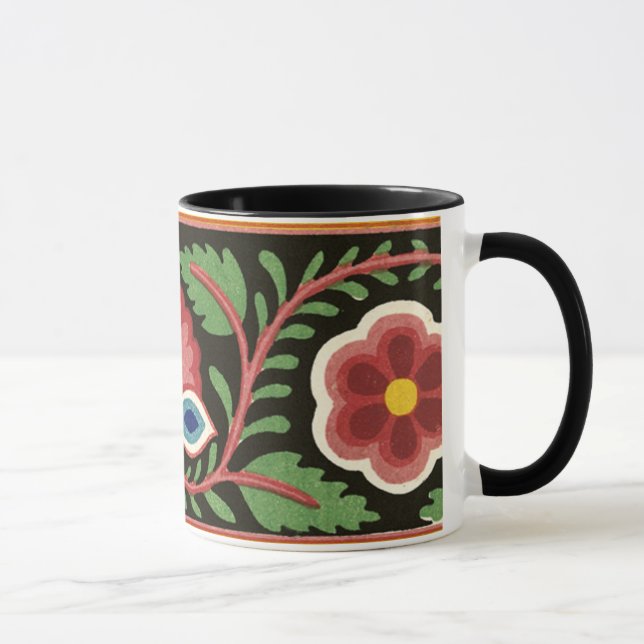 Conception de fleurs colorées - Tasse (Droite)