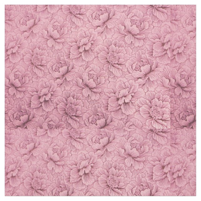 Conception de fleurs pour tissu de coton peint sur (Fermer)