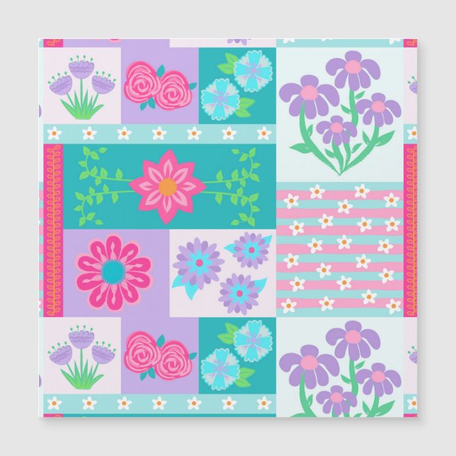 Conception de fleurs vibrantes en fleurs (Devant)