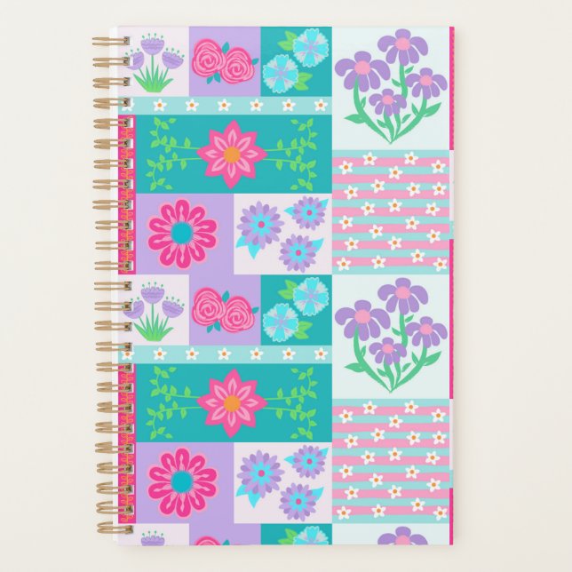 Conception de fleurs vibrantes en fleurs (Devant)