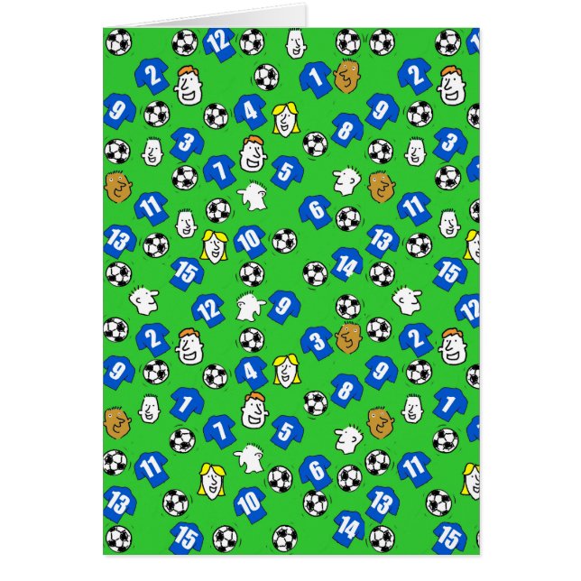 Conception de football avec des maillots en bleu (Devant)