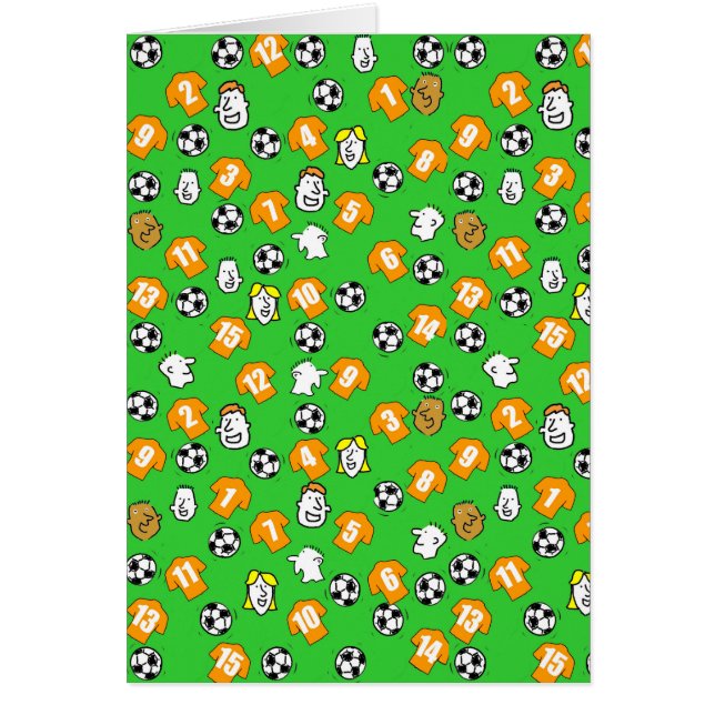 Conception de football avec des maillots en orange (Devant)