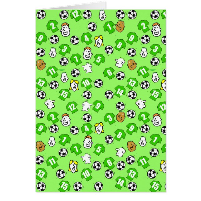 Conception de football avec des maillots en vert (Devant)