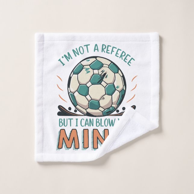 Conception de football drôle (Gant de toilette)