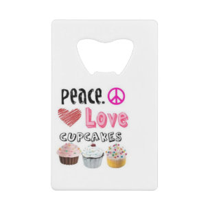 Conception de gâteaux Peace Love Cupcakes
