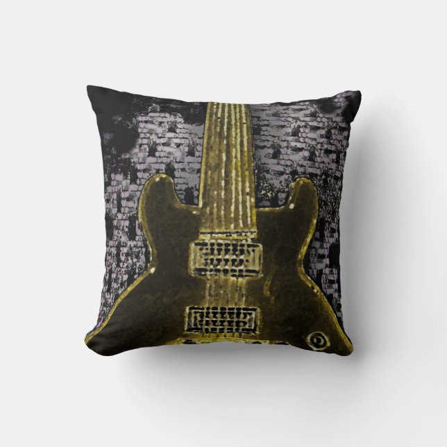 Conception de guitare sur Coussin (Recto)