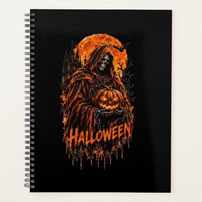 Conception de Halloween de la Faucheuse Citrouille (Devant)