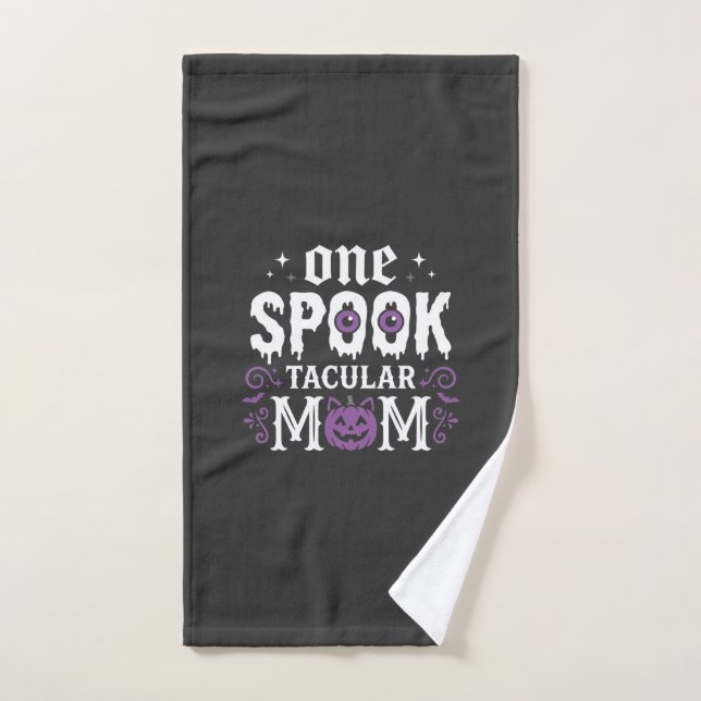 Conception de Halloween pour maman Spooktacular_1 (Serviette à main)