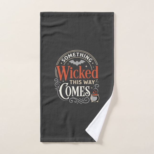 Conception de Halloween Wicked This Way Comes_1 (Serviette à main)