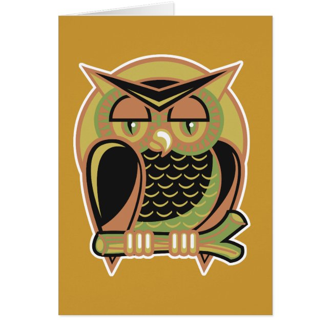conception de hibou rétro (Devant)