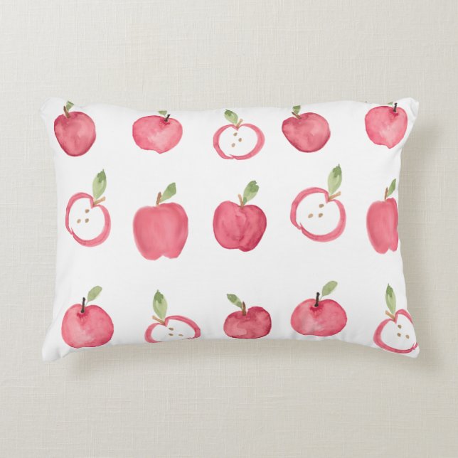 Conception de housse de coussin aquarelle Apple mo (Devant)