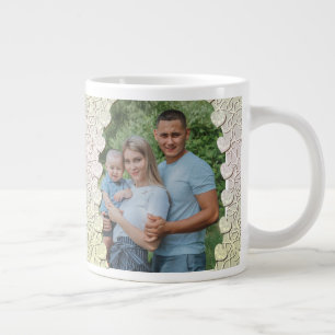 Conception de housse de mug photo pailletée person