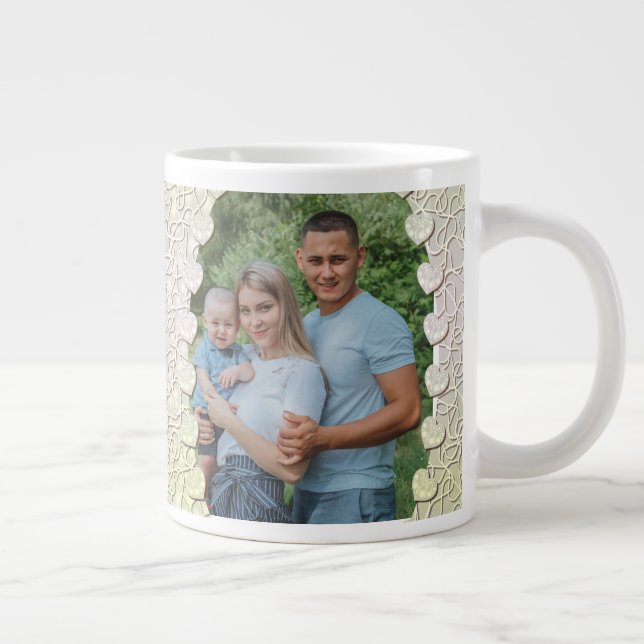 Conception de housse de mug photo pailletée person (Droite)