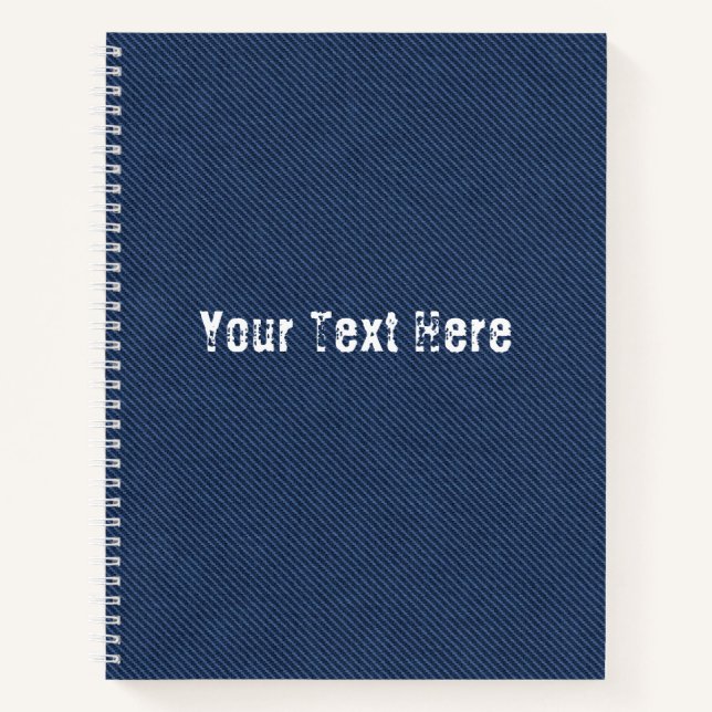 Conception de Jeans bleus de Carnet de texte perso (Devant)