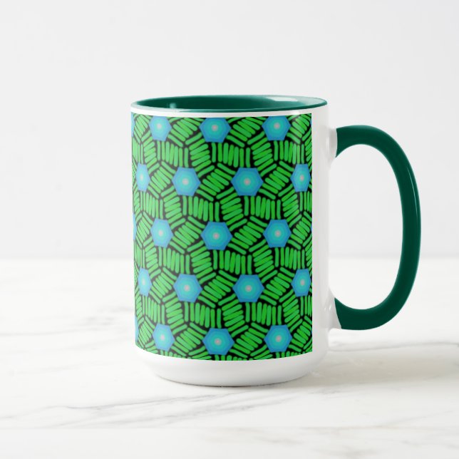 Conception de Jimette de TASSE de paquet bleue et (Droite)