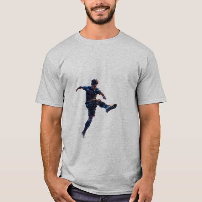 conception de joueur de t-shirt de couleur grise h (Devant)