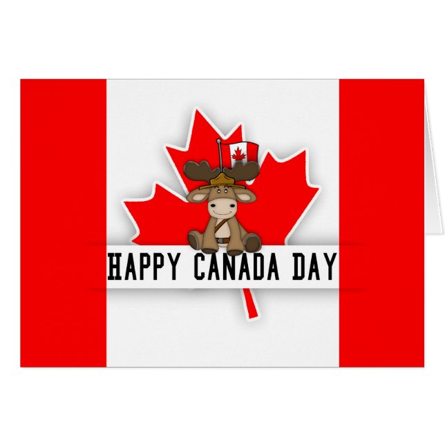 Conception de jour du Canada d'amusement avec des (Devant horizontal)