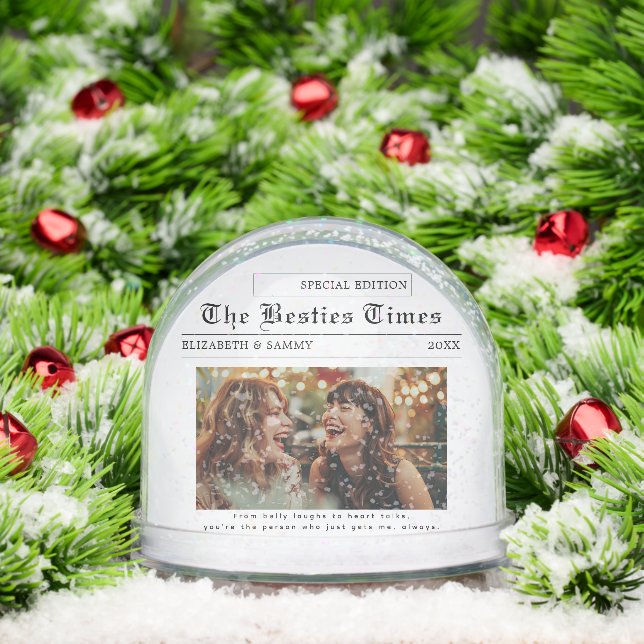 Conception de journaux | Photo des meilleurs amis (Noël)