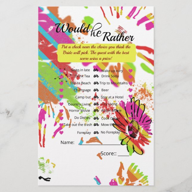 Conception de la bande de marguerite arc-en-ciel (Devant)