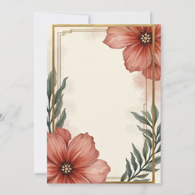 Conception de la carte d'invitation (Devant)