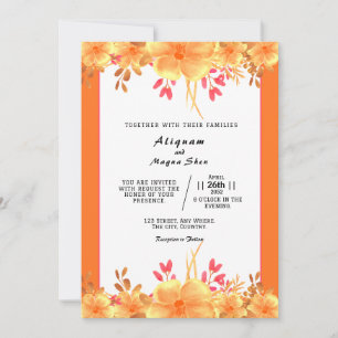 Conception de la carte d'invitation à un mariage