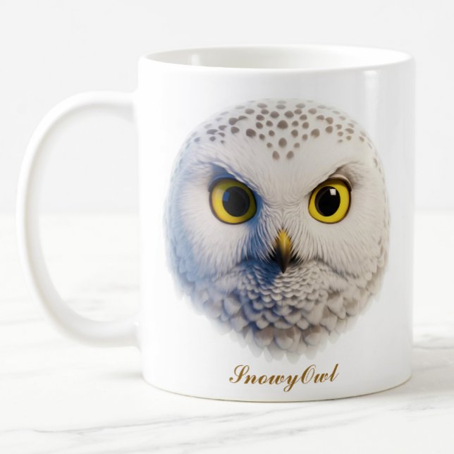 Conception de la Mug à café SnowyOwl à deux côtés (Créateur téléchargé)