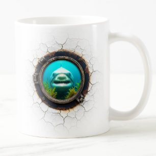 Conception de la Mug de café de requin en colère