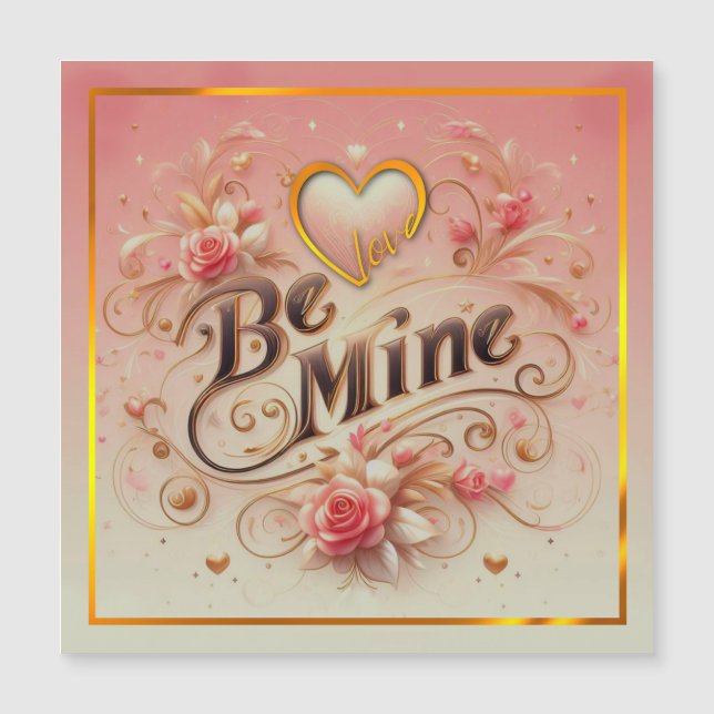 Conception de la Saint-Valentin Sois Mien avec Cœu (Devant)