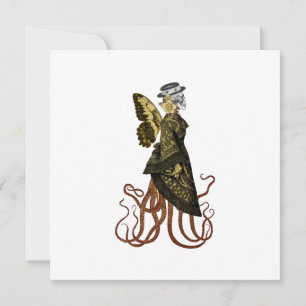 Conception de la série Gold SteamPunk 5 Invitation