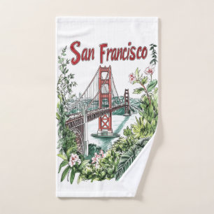 Conception de l'aquarelle du pont du Golden Gate d