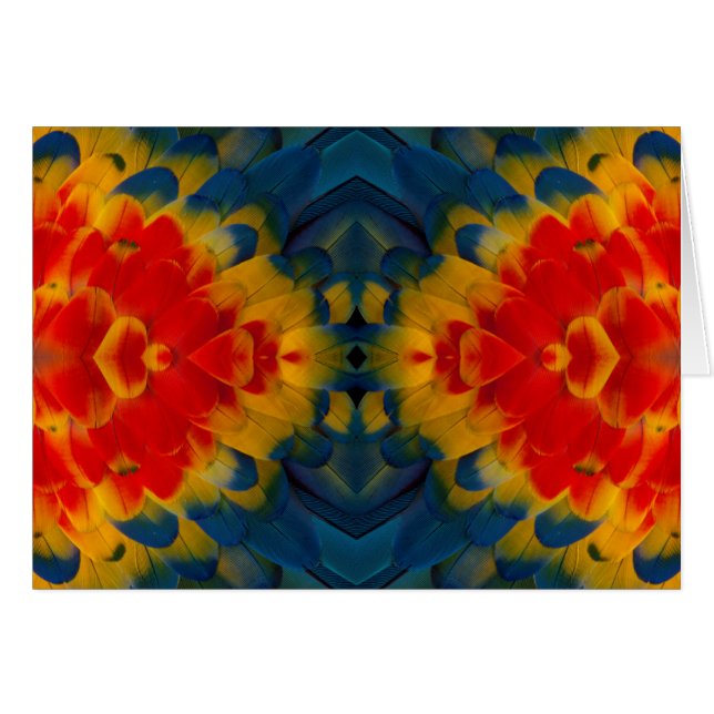 Conception de l'ara rouge kaléidoscope (Devant horizontal)