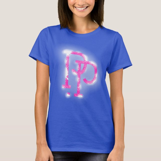 Conception de logo à lettre P pour T-Shirt (rose)  (Devant)