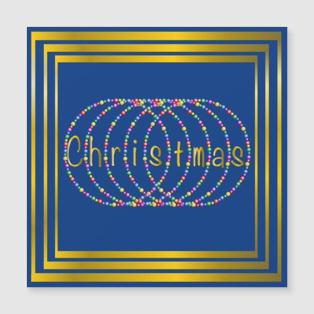 Conception de lumières de Noël sur le bleu avec de (Devant)