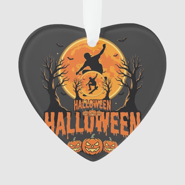 Conception de Lune de Skateboard d'Halloween Hallo (devant)