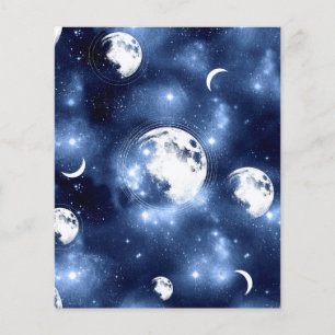 Conception de lunes et d'étoiles de ciel bleu de g