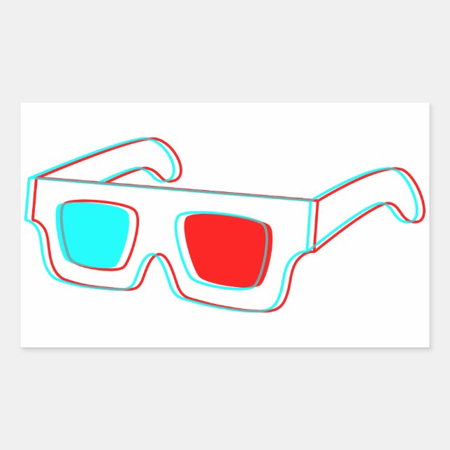 Conception de lunettes 3D - autocollants (Devant)