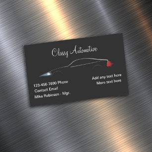 Conception de magnets pour cartes de visite automo
