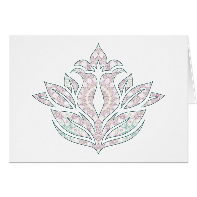 Conception de mandala de fleurs pastel (Devant Horizontal)