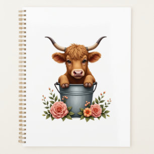 Conception de marché de fleurs de vache Highland v