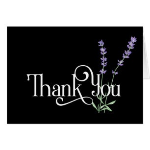 Conception de Merci simple avec Fleurs Lavendar