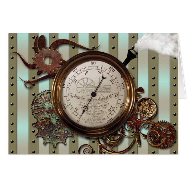 CONCEPTION DE MESURE DE STEAMPUNK (Devant horizontal)