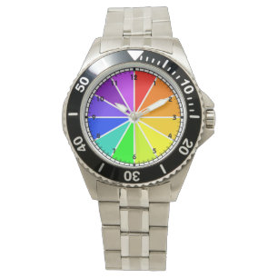 Conception de montre de roue de couleur
