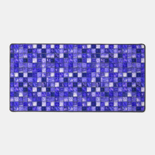 Conception de mosaïque bleue abstraite avec textur