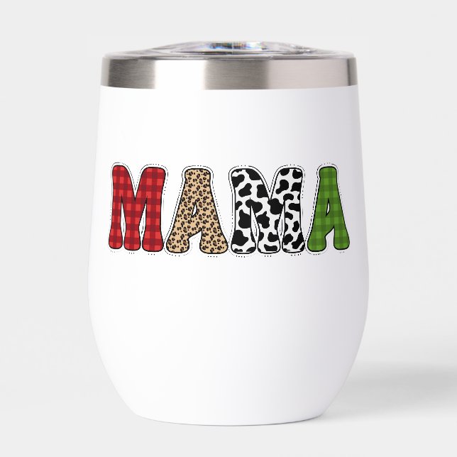 Conception de motif à carreaux de maman Noël (Avant)